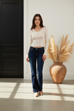 Daze The Heartbreaker Flare Denim In Hit Maker