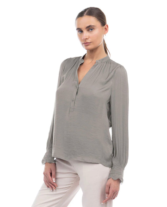 London Fog Blouse With Button Front