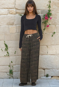 Camo Wide Leg Pants