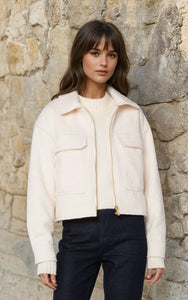 Willow White Zip Up Jacket