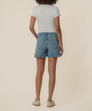 See Thru Soul Jane High Rise Long Short WHIZ W/LIGHT BASE WASH