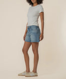 See Thru Soul Jane High Rise Long Short WHIZ W/LIGHT BASE WASH