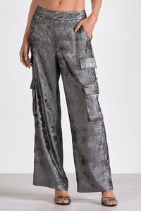 Elan Silver Cargo Pants