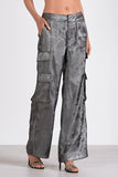 Elan Silver Cargo Pants