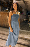 Z Supply Bayside Chambray Midi Dress in Medium Chambray