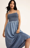 Z Supply Bayside Chambray Midi Dress in Medium Chambray