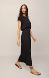 Z Supply Anika Jersey Midi Dress Black