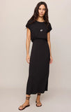 Z Supply Anika Jersey Midi Dress Black