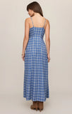 Z Supply Angel Eyes Plaid Midi Dress Mystic Blue