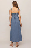 Z Supply Leonora Indigo Midi Dress
