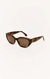 Z Supply Lookout Chestnut Brown Polarized Sunglasses