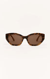 Z Supply Lookout Chestnut Brown Polarized Sunglasses