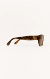 Z Supply Lookout Chestnut Brown Polarized Sunglasses