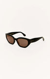 Z Supply Mirage Polished Black-Brown Polarized Sunglasses