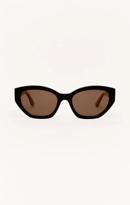 Z Supply Mirage Polished Black-Brown Polarized Sunglasses