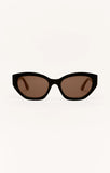 Z Supply Mirage Polished Black-Brown Polarized Sunglasses