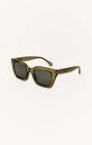 Z Supply Hideaway Moss-Grey Polarized Sunglasses