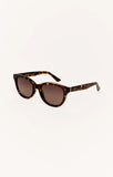 Z Supply Shoreline Brown Tortoise Polarized Sunglasses