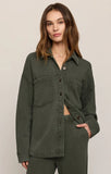 Z Supply All Day Knit Jacket Classic Olive