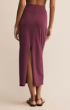 Z Supply Gail Midi Skirt Burgundy