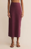 Z Supply Gail Midi Skirt Burgundy