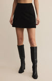 Ciera Suede Mini Skirt Black