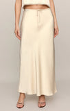 Z Supply Viva Satin Midi Skirt Island Coconut