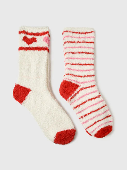 Z Supply 2 Pack Plush Stripe Socks