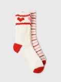 Z Supply 2 Pack Plush Stripe Socks