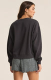 Z Supply Brunch Club Sweatshirt Black Sand