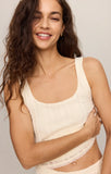 Z Supply Ella Lace Tank Sandstone