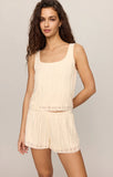Z Supply Ella Lace Tank Sandstone