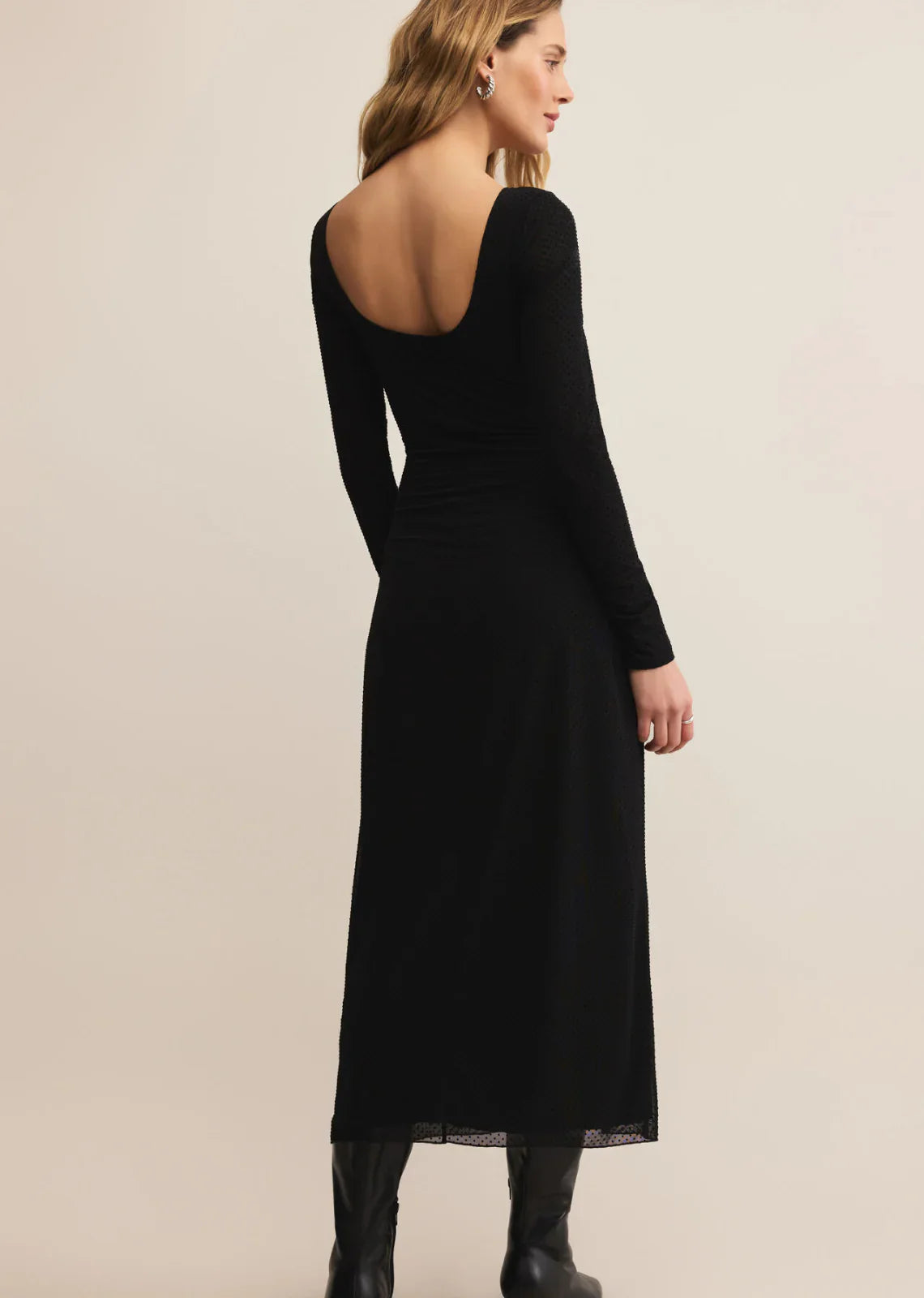 z supply spellbound mesh dress Z Supply SPELLBOUND MESH MIDI BLACK DRESS  Shopfado