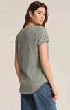 Z Supply Asher V-Neck Tee Harbor Gray