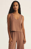 Z Supply Sloane V-Neck in Teakwood