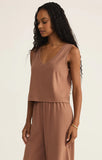 Z Supply Sloane V-Neck in Teakwood