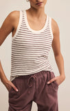 Z Supply Perfect Striped Tank Sandalwood