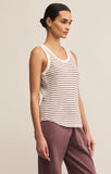 Z Supply Perfect Striped Tank Sandalwood