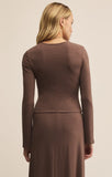 Z Supply Demure Top Suede