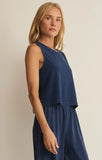 Z Supply sloane Jersey Denim Muscle Tank