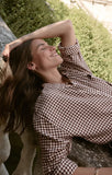 Z Suppliy River Plaid Button Up in Chocolate Cherry