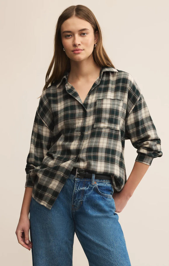 Z Supply River Plaid Button Up