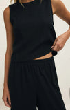 Z Supply Sloane Linen top in Black