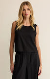Z Supply Sloane Linen top in Black
