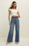 Z Supply Second Skin Off Shoulder Top Cloud