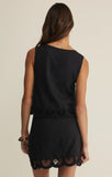 Z Supply Charlene Embroidered Linen Top