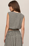 Z Supply Merit Cropped Gingham Linen Top