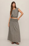 Z Supply Merit Cropped Gingham Linen Top