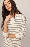 Z Supply Stand Out Striped Fleece Sweatshirt