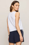 Z Supply Kick Back Muscle Tank White